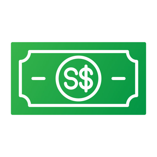 dolar de singapur icono gratis