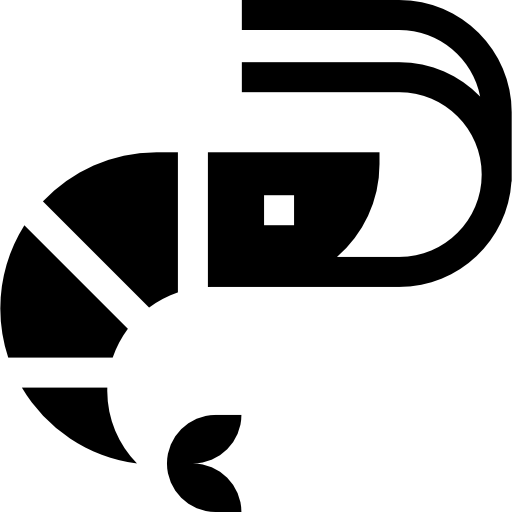 camarón icono gratis