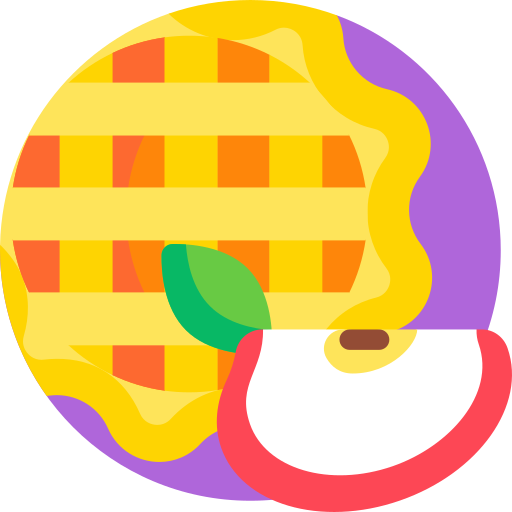 pie de manzana icono gratis