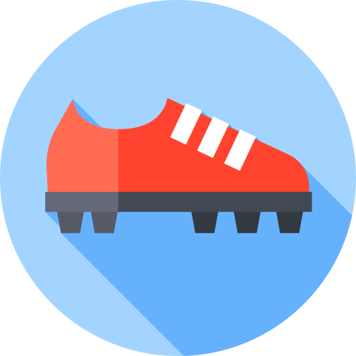 zapatos de fútbol icono gratis