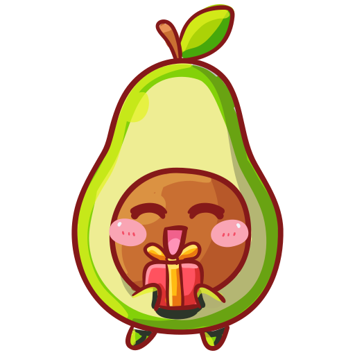 Avocado free sticker Avocado free sticker
