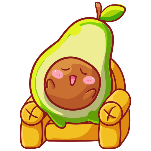 aguacate gratis sticker