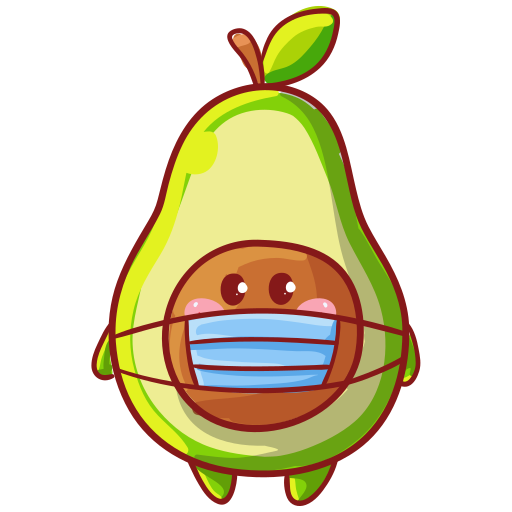 Avocado free sticker Avocado free sticker