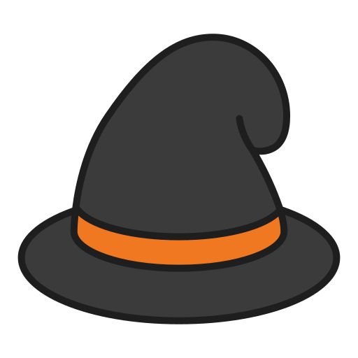 sombrero de bruja icono gratis