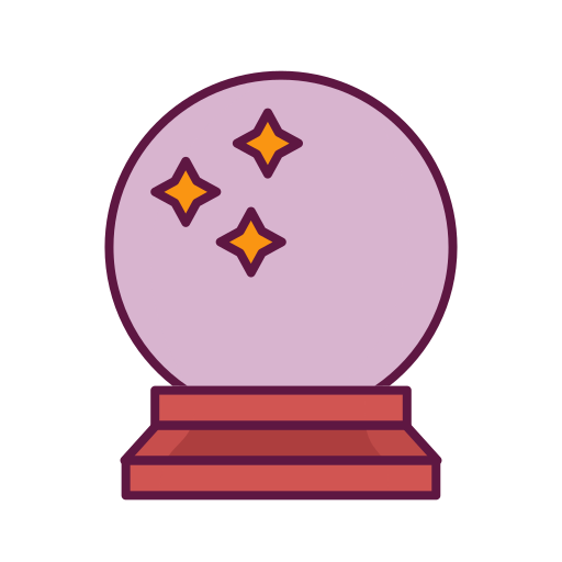 Crystal Ball Generic Outline Color icon