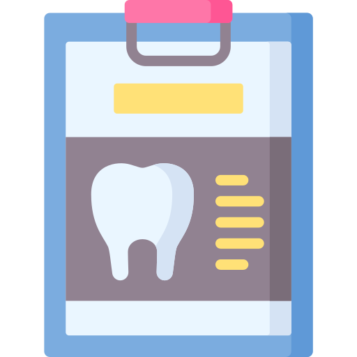 Historial dental icono gratis