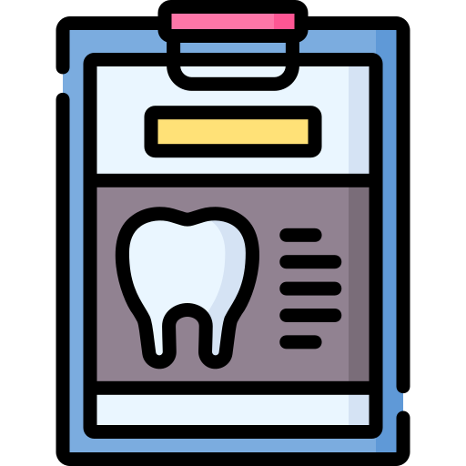 Historial dental icono gratis