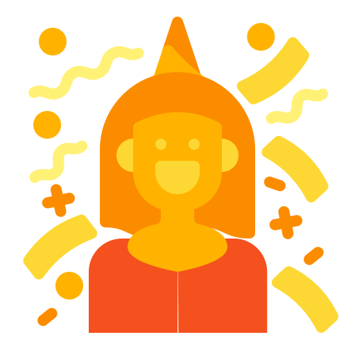 Birthday girl free icon