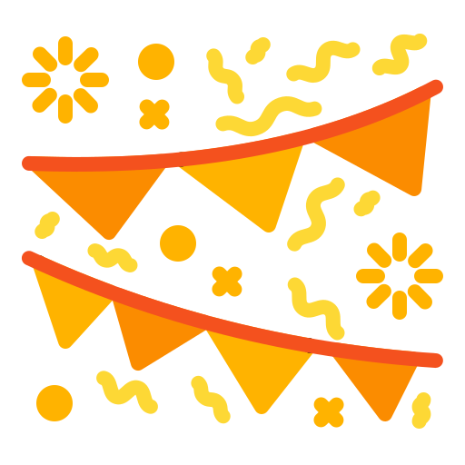 guirnaldas icono gratis