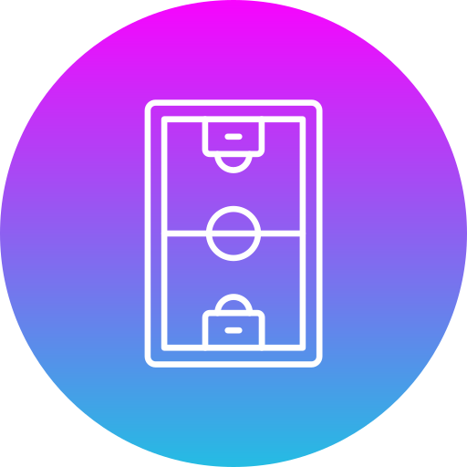 Football Field Generic Flat Gradient icon