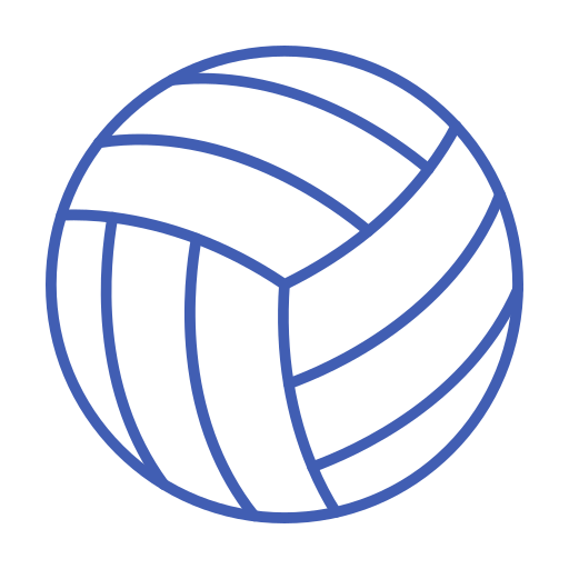 Volleyball Generic Simple Colors icon