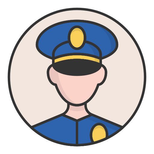 policía icono gratis