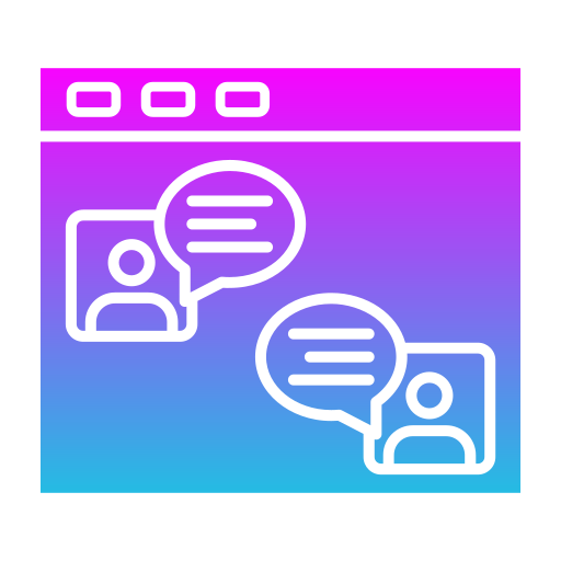 chat en línea icono gratis