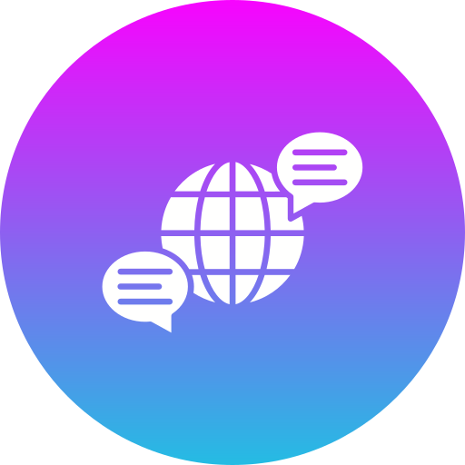 Global communication free icon