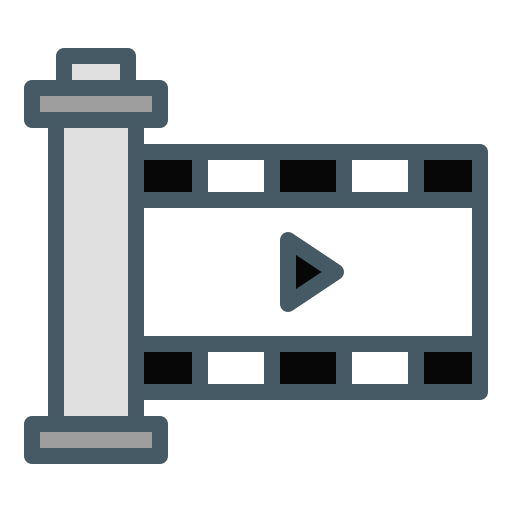 carrete de película icono gratis