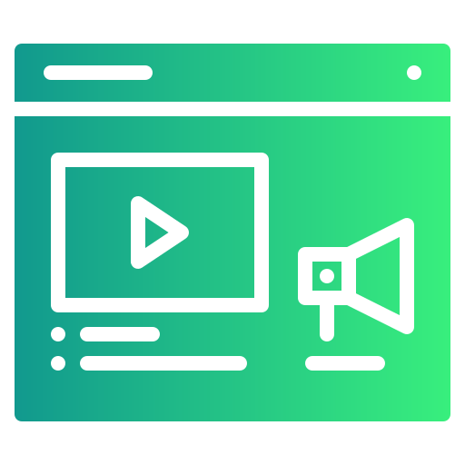 vídeo marketing icono gratis