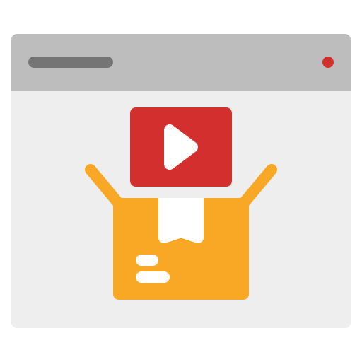 Desembalaje icono gratis