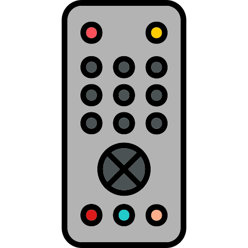 Remote control Generic Outline Color icon