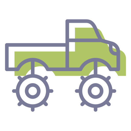 Monster truck Generic Color Omission icon