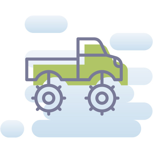 camión monstruo icono gratis