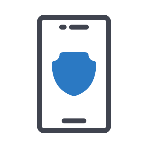 seguridad móvil icono gratis