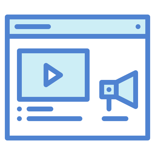 marketing vidéo Icône gratuit marketing vidéo Icône gratuit