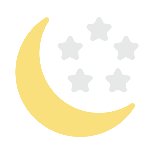 Moon and stars free icon Moon and stars free icon