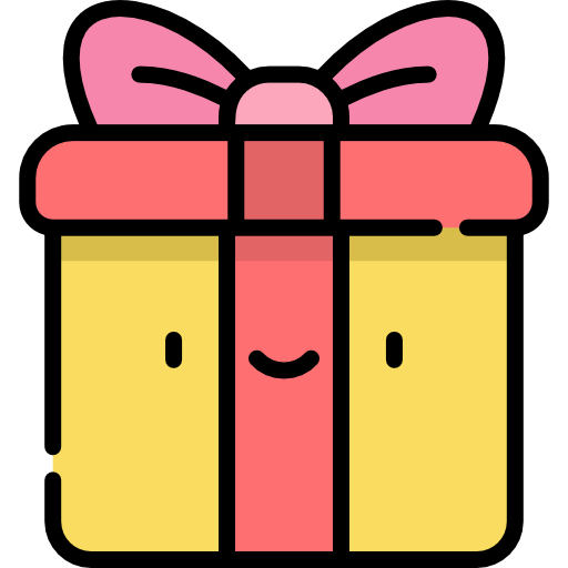 Gift Kawaii Lineal color icon