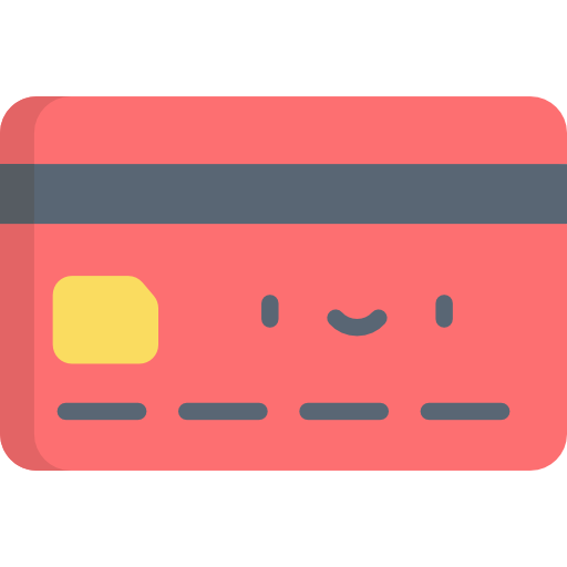 Credit card Kawaii Flat icon