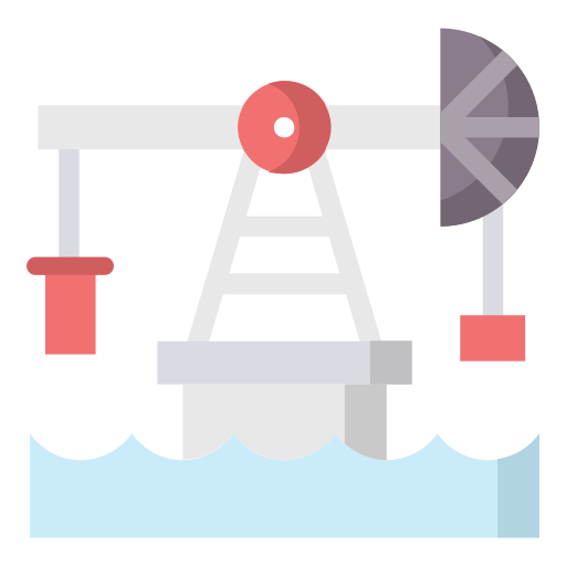 plataforma petrolera icono gratis