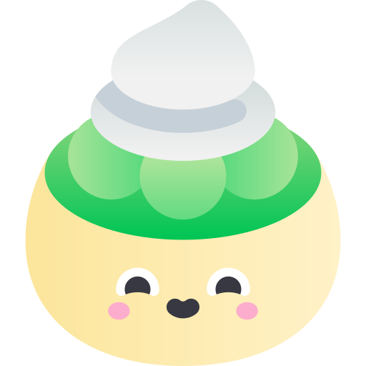 Melon bingsu Kawaii Star Gradient icon