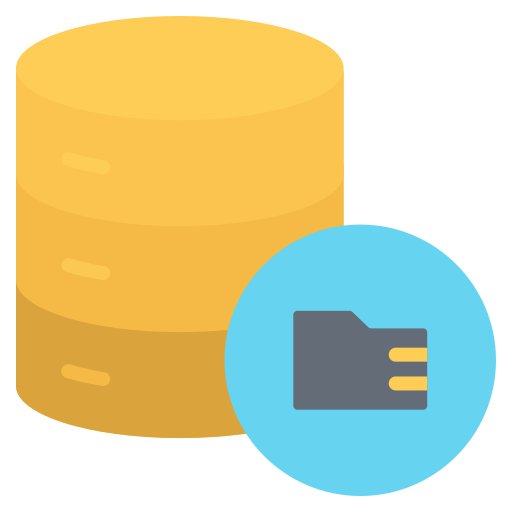 almacenamiento de datos icono gratis