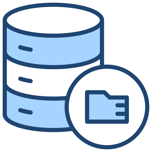 Data storage Generic Blue icon