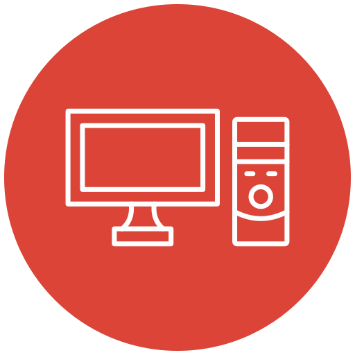 Computer Desktop Generic Flat Icon