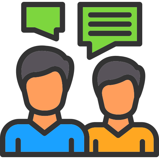 Face to face Generic Outline Color icon