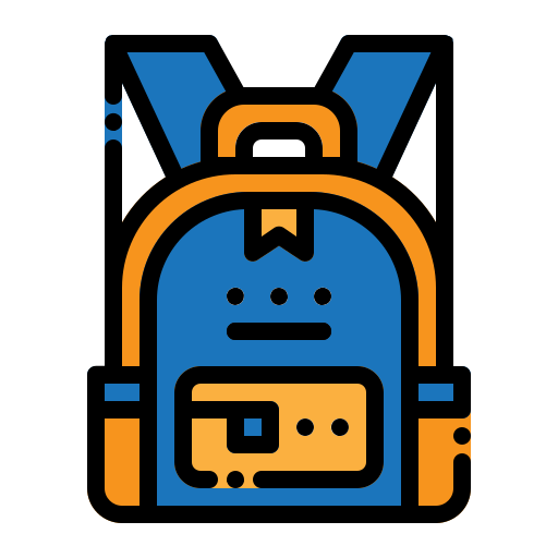 bolsa para la escuela icono gratis