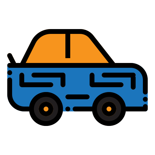 Race car Generic Outline Color icon