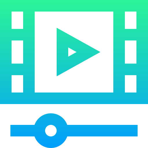 reproductor de video icono gratis