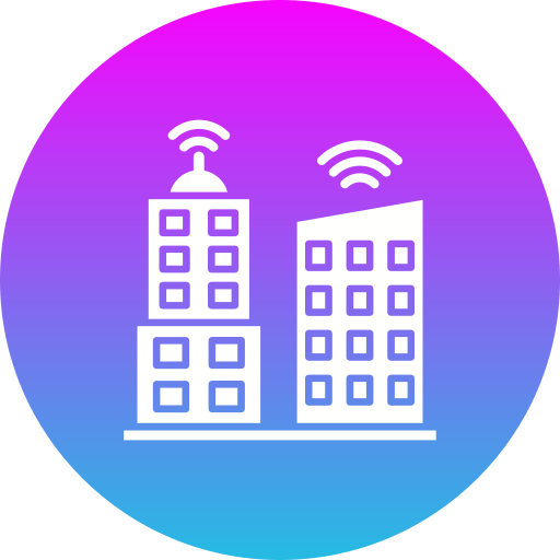 ciudad inteligente icono gratis