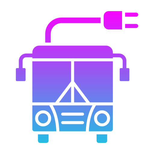 Ônibus elétrico grátis ícone Ônibus elétrico grátis ícone