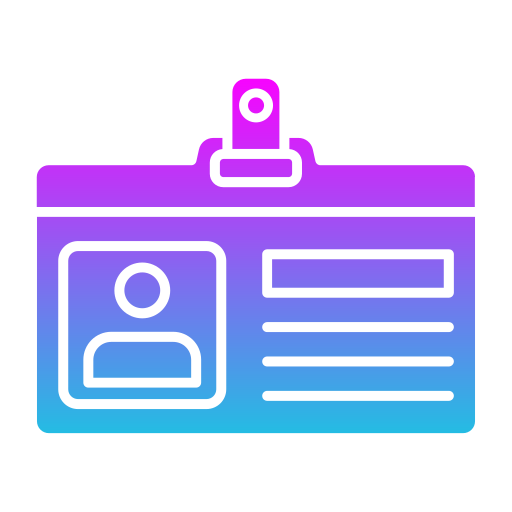 tarjeta de identificación icono gratis