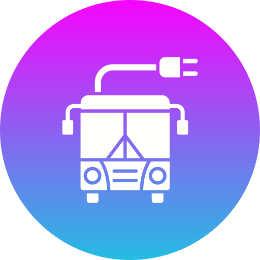 Ônibus elétrico grátis ícone Ônibus elétrico grátis ícone
