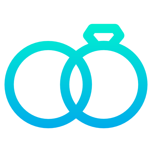 Wedding rings Kiranshastry Gradient icon