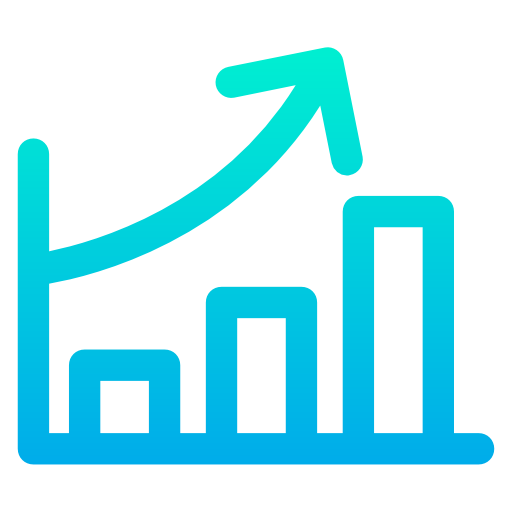 Bar chart Kiranshastry Gradient icon