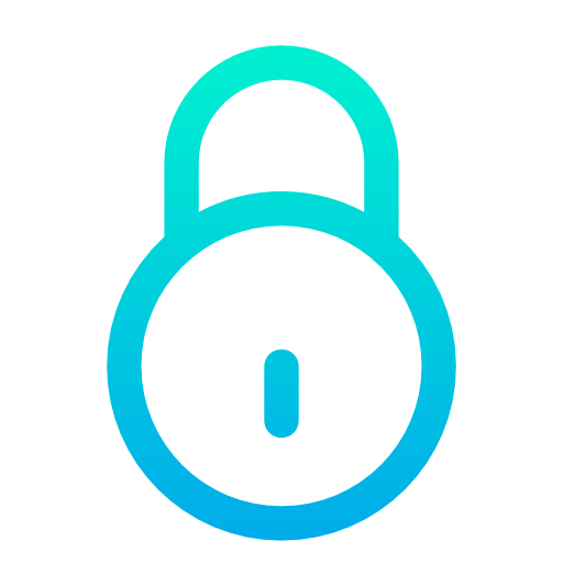 Padlock Kiranshastry Gradient icon