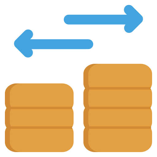 transacción icono gratis