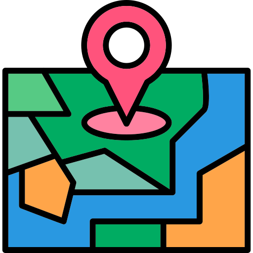 Street Map - free icon