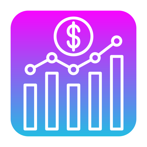 aplicación de bolsa de valores icono gratis