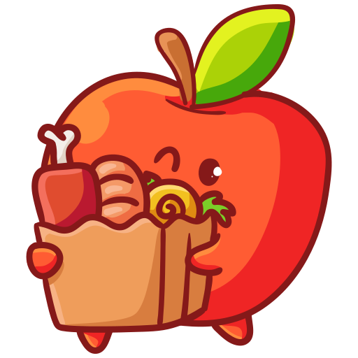 manzana gratis sticker