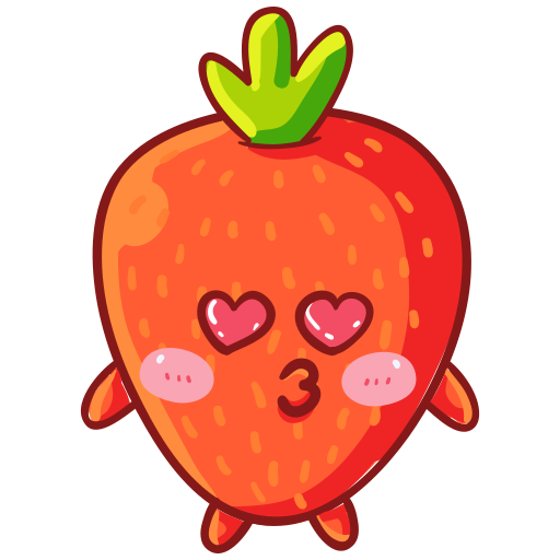 Strawberry free sticker Strawberry free sticker